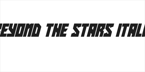 Beyond The Stars Italic Logo