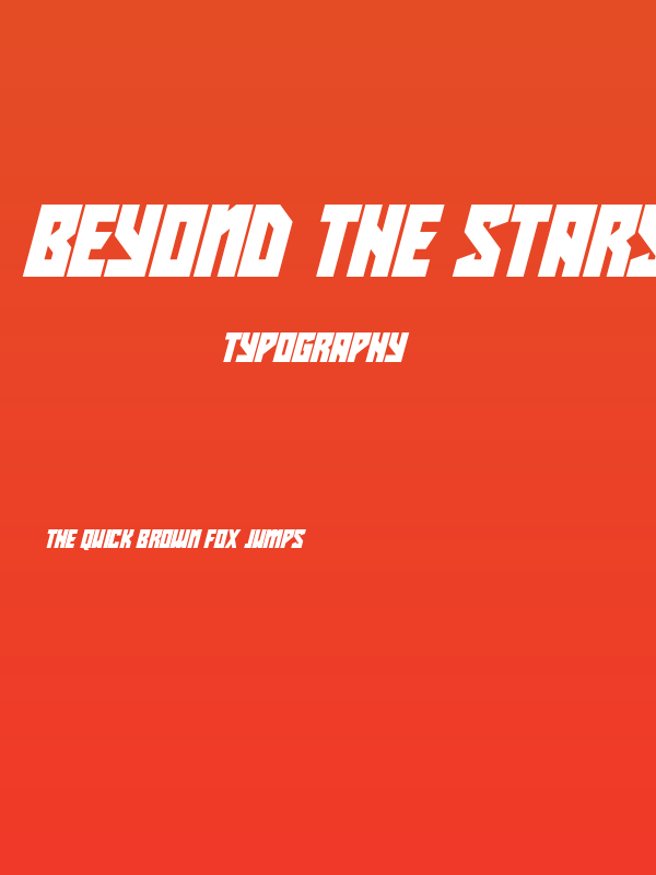 Beyond The Stars Italic Poster