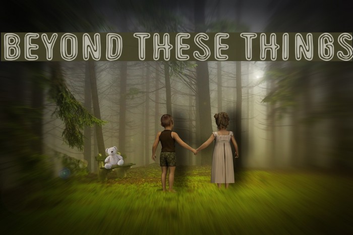Beyond These Things Font examples
