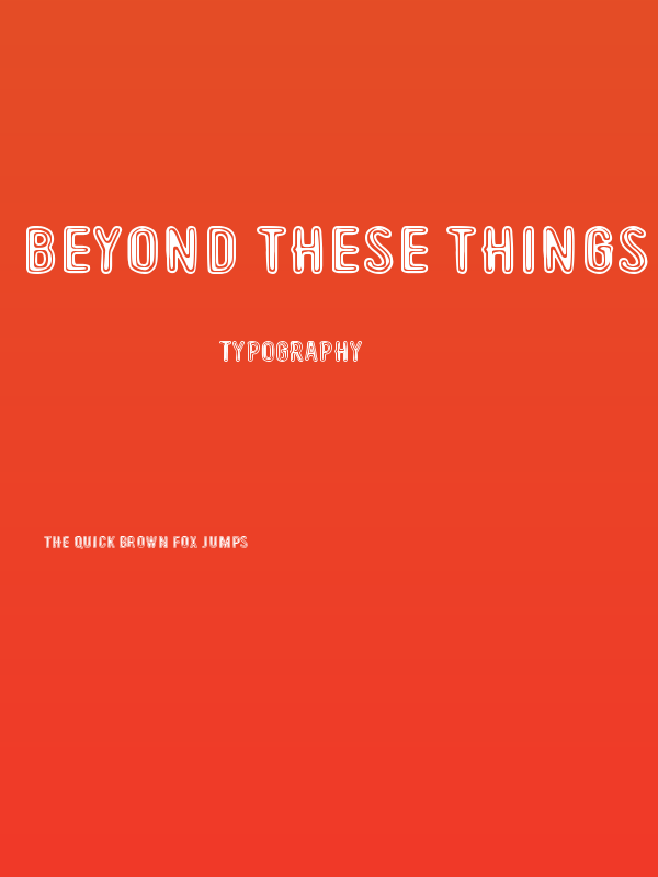 Beyond These Things Poster