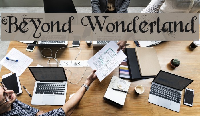 Beyond Wonderland Font examples