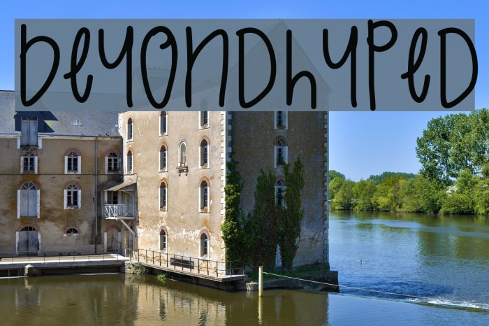 BeyondHyped Font examples