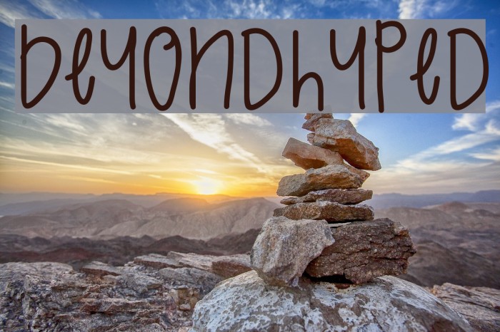 BeyondHyped Font examples