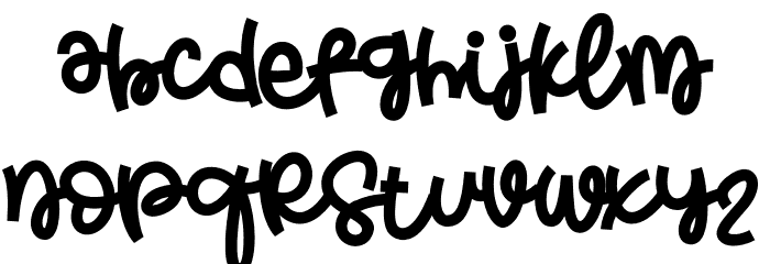 BeyondStarsRegular Font LOWERCASE