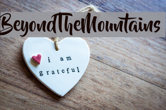 BeyondTheMountains Example 1