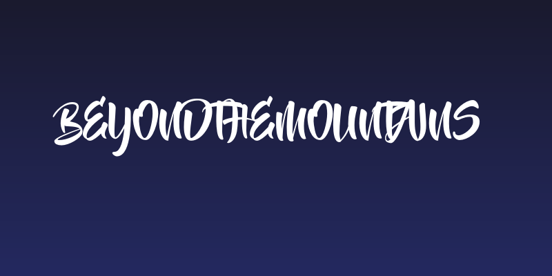 BeyondTheMountains Social Header
