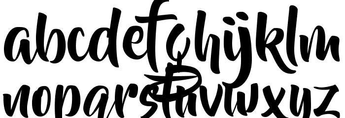BeyondTheMountains Font LOWERCASE