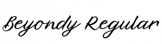 Beyondy Regular  Frei Schriftart Herunterladen