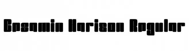 Bezamin Harison Regular  Frei Schriftart Herunterladen