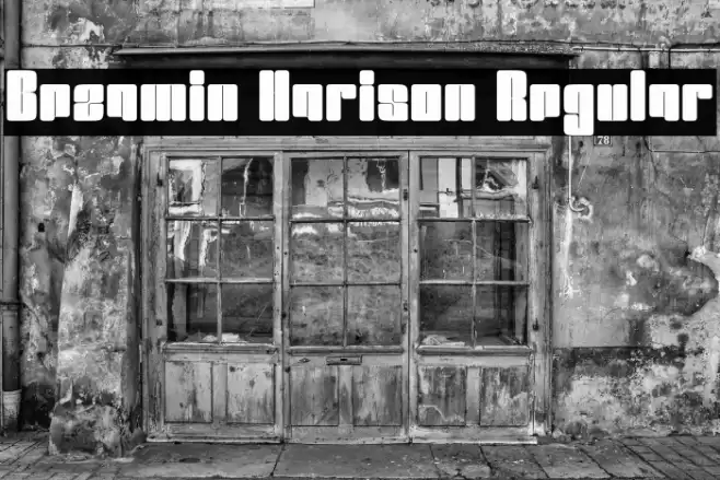 Bezamin Harison Regular Font examples