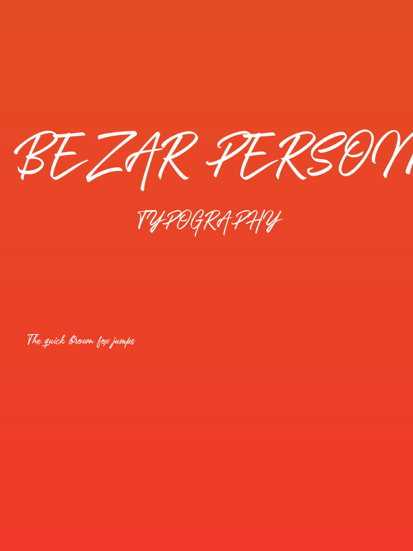 Bezar PERSONAL USE ONLY Poster
