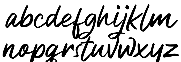 Bezitta Font LOWERCASE