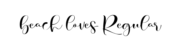 beach loves Regular  Fuentes Gratis Descargar