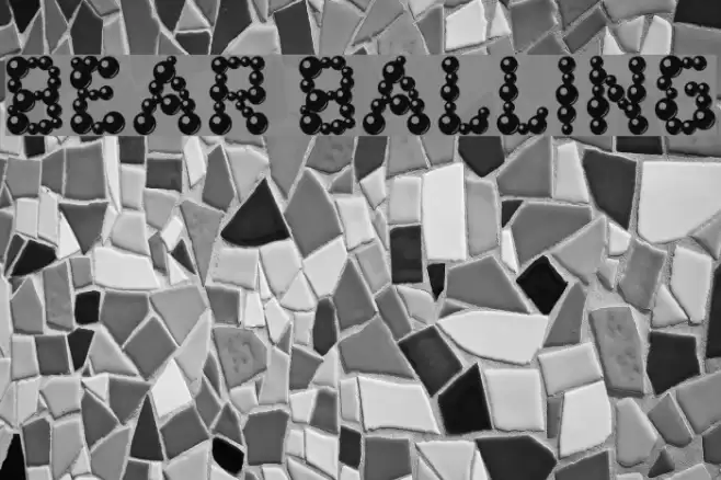 bear balling Font examples