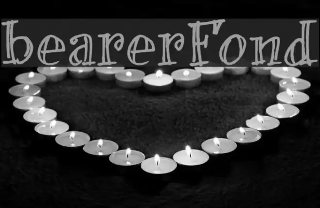 bearerFond Font examples