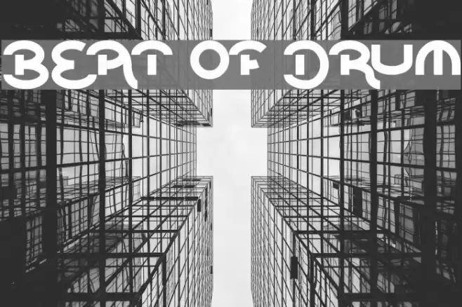 beat of drum Font examples