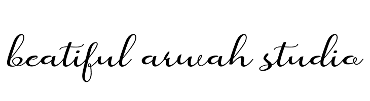 beatiful arwah studio  Free Fonts Download
