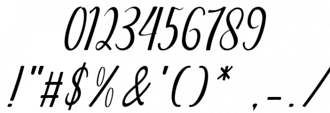 beatiful arwah studio Font OTHER CHARS