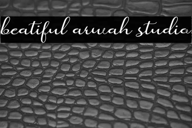 beatiful arwah studio Font examples