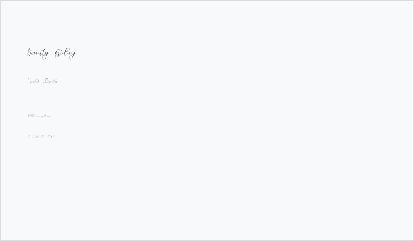 beauty friday Business Card