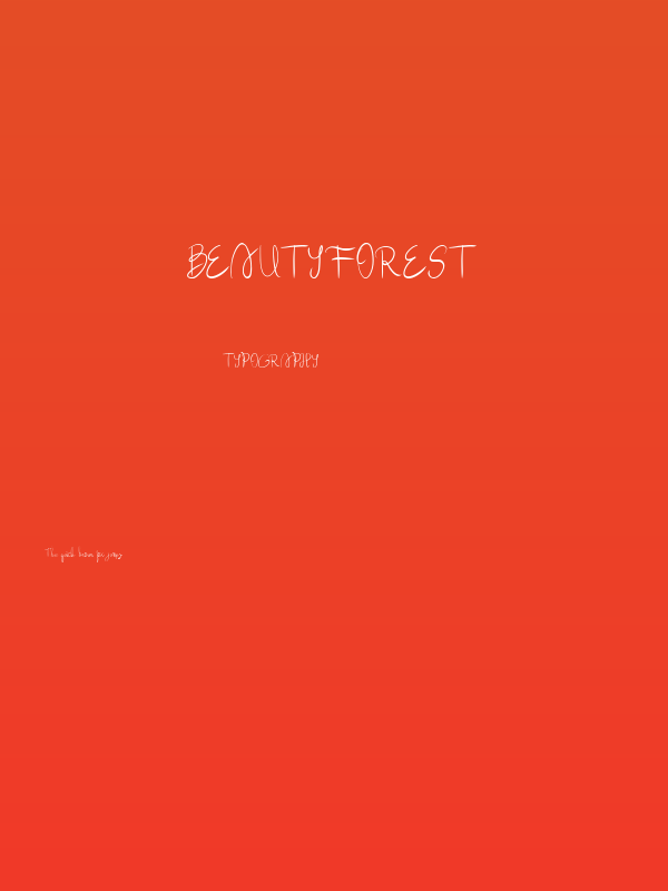beautyforest Poster