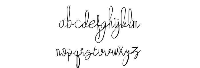 beautyforest Font LOWERCASE