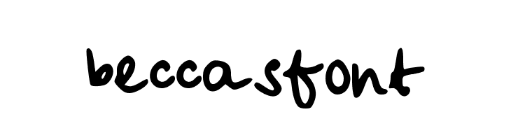 beccasfont  Descarca Fonturi Gratis