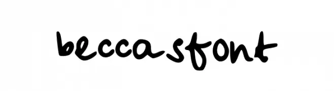 beccasfont  font caratteri gratis