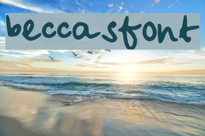 beccasfont Example 1