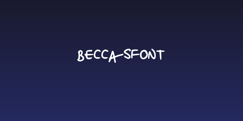 beccasfont Social Header