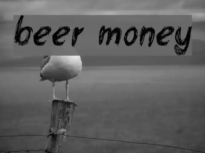 beer money Font examples