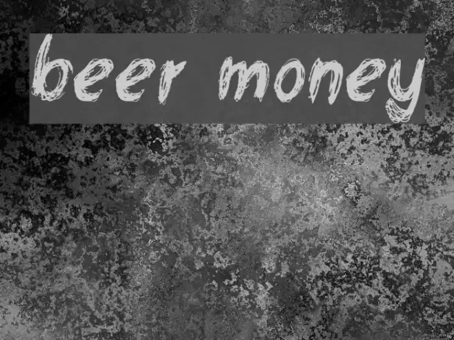 beer money Font examples