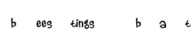 beestings bats  Frei Schriftart Herunterladen
