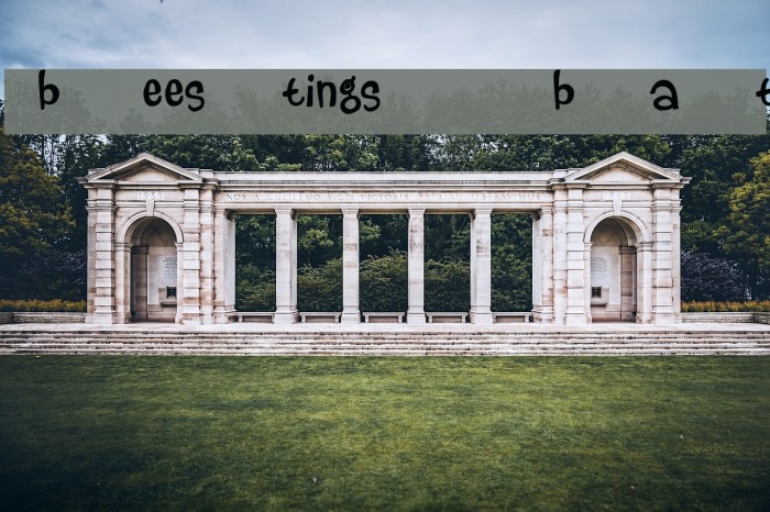beestings bats Font examples