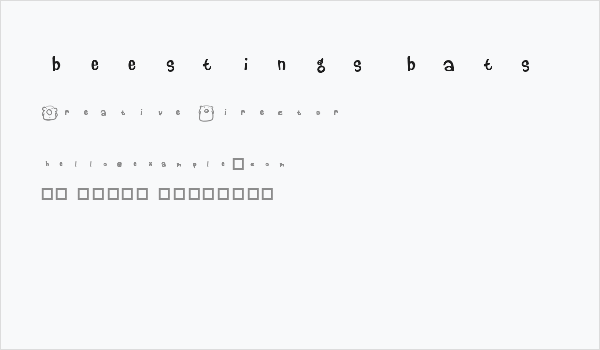 beestings bats Business Card