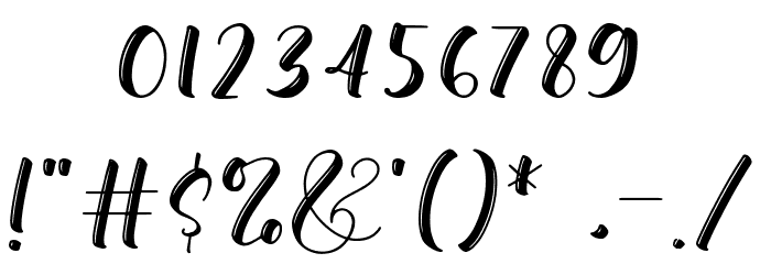 before sunday Font OTHER CHARS