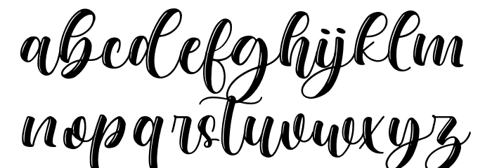 before sunday Font LOWERCASE