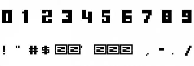 begginner Font OTHER CHARS