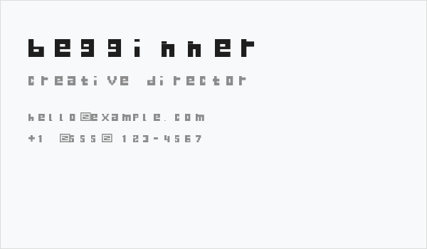 begginner Business Card
