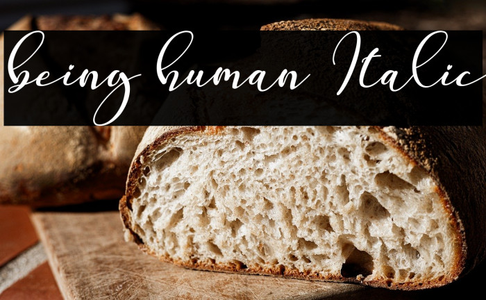 being human Italic Example 1