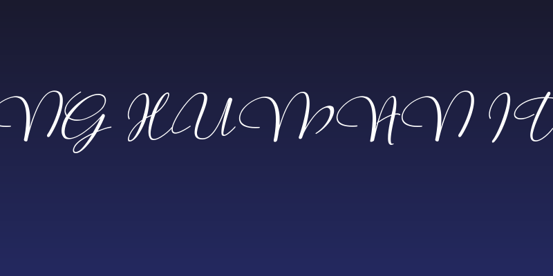 being human Italic Social Header