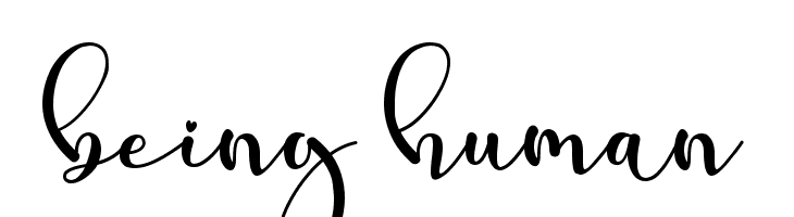 being human  font caratteri gratis