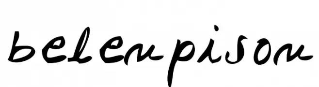 belenpison  免费字体下载