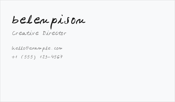 belenpison Business Card