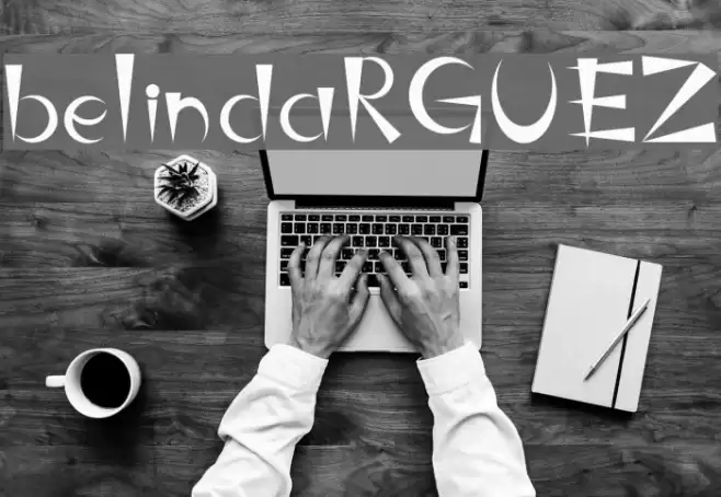 belindaRGUEZ Font examples