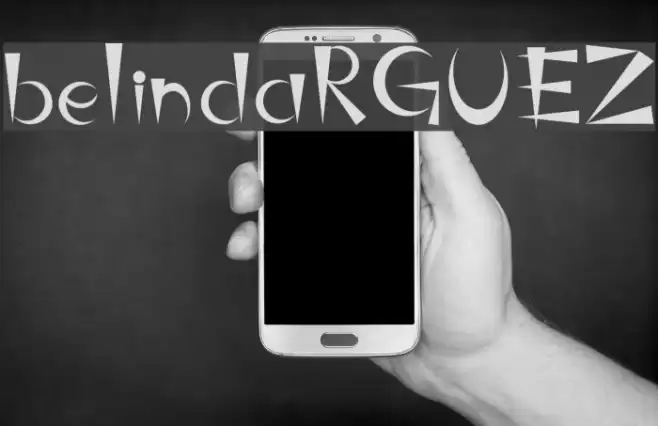 belindaRGUEZ Font examples