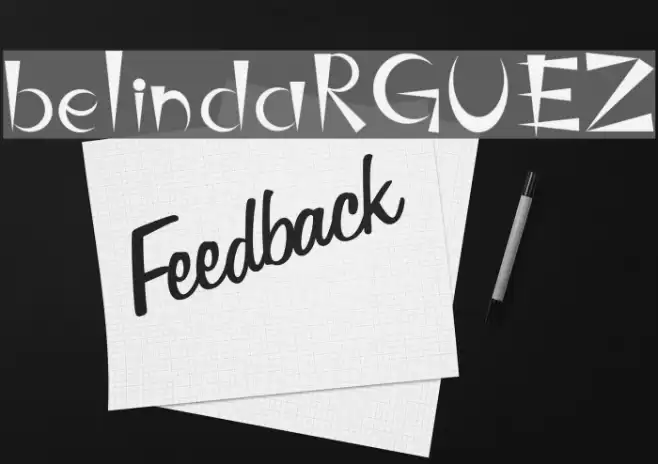 belindaRGUEZ Font examples