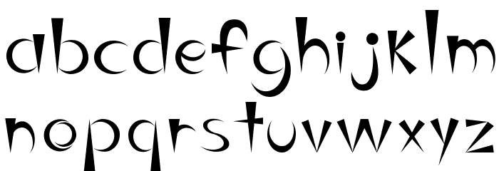 belindaRGUEZ Font LOWERCASE