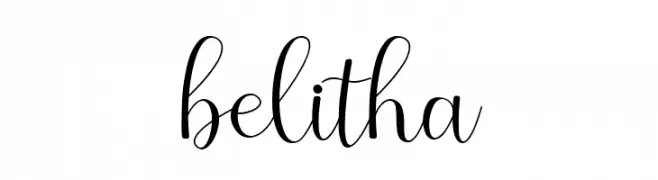 belitha  Frei Schriftart Herunterladen