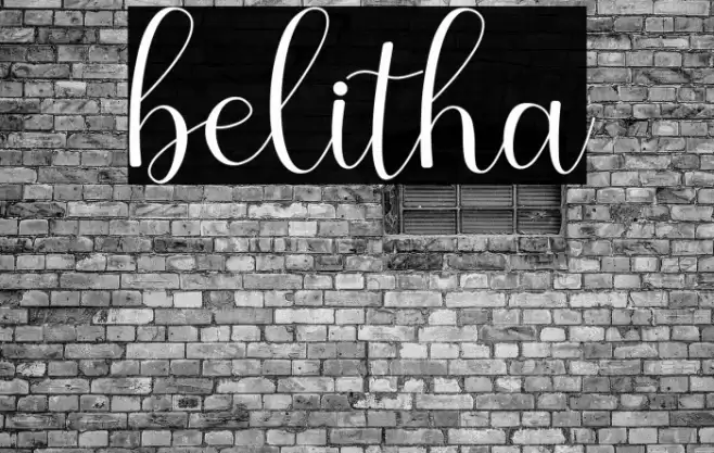 belitha Font examples